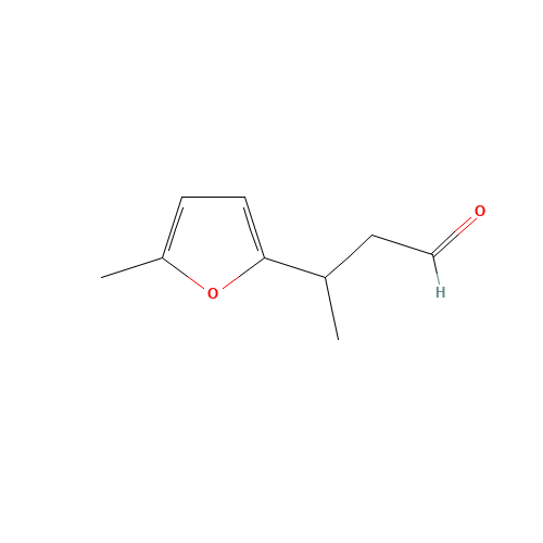 3-(5-methylfuran-2-yl)butanal (CAS: 31704-80-0) - Chemical Structure and Molecular Formula 