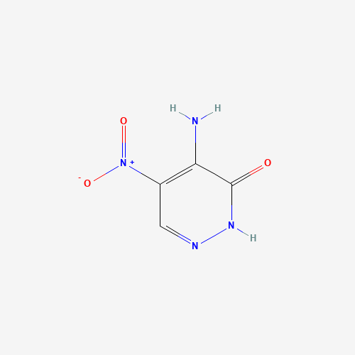 5-amino-4-nitro-1H-pyridazin-6-one (CAS: 6381-47-1) - Chemical Structure and Molecular Formula 