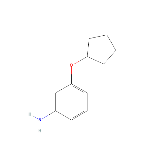 3-cyclopentyloxyaniline (CAS: 653604-38-7) - Chemical Structure and Molecular Formula 