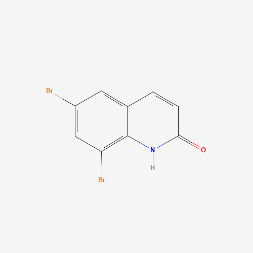 6,8-dibromo-1H-quinolin-2-one (CAS: 116632-34-9) - Chemical Structure and Molecular Formula 