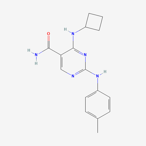 4-(cyclobutylamino)-2-(4-methylanilino)pyrimidine-5-carboxamide (CAS: 1198301-39-1) - Related Chemical Product