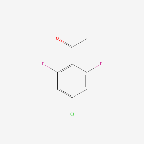 1-(4-chloro-2,6-difluorophenyl)ethanone (CAS: 1017777-45-5) - Chemical Structure and Molecular Formula 