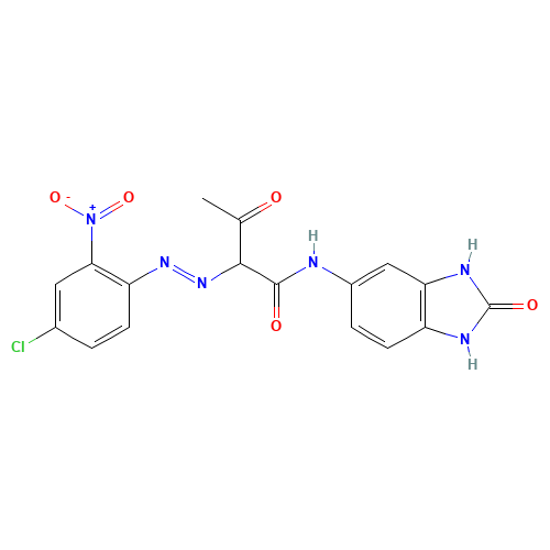 2-[(4-chloro-2-nitrophenyl)diazenyl]-3-oxo-N-(2-oxo-1,3-dihydrobenzimidazol-5-yl)butanamide (CAS: 12236-62-3) - Related Chemical Product