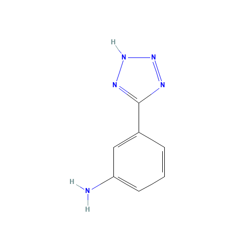 3-(2H-tetrazol-5-yl)aniline (CAS: 73732-51-1) - Chemical Structure and Molecular Formula 