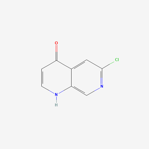 6-chloro-1H-1,7-naphthyridin-4-one (CAS: 1214241-98-1) - Chemical Structure and Molecular Formula 