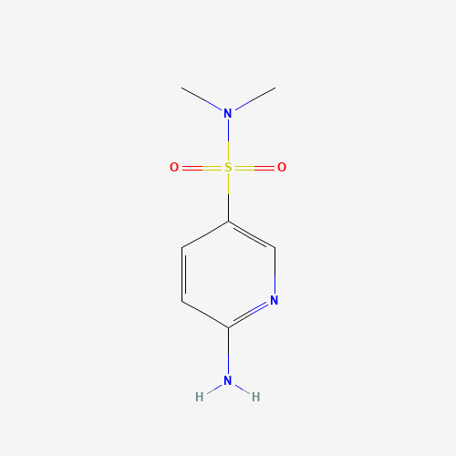 6-amino-N,N-dimethylpyridine-3-sulfonamide (CAS: 627836-23-1) - Chemical Structure and Molecular Formula 