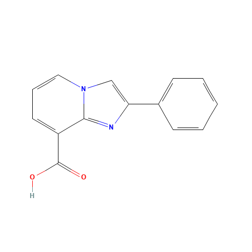 2-phenylimidazo[1,2-a]pyridine-8-carboxylic acid (CAS: 131862-27-6) - Chemical Structure and Molecular Formula 