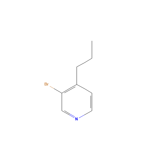 3-bromo-4-propylpyridine (CAS: 125419-93-4) - Chemical Structure and Molecular Formula 