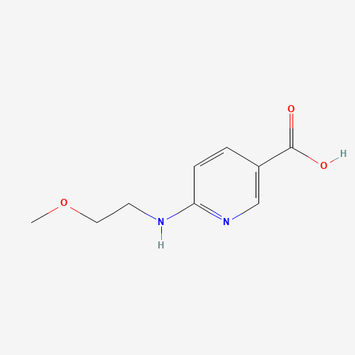 6-(2-methoxyethylamino)pyridine-3-carboxylic acid (CAS: 944722-29-6) - Chemical Structure and Molecular Formula 