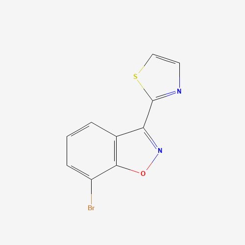 7-bromo-3-(1,3-thiazol-2-yl)-1,2-benzoxazole (CAS: 1428881-36-0) - Chemical Structure and Molecular Formula 