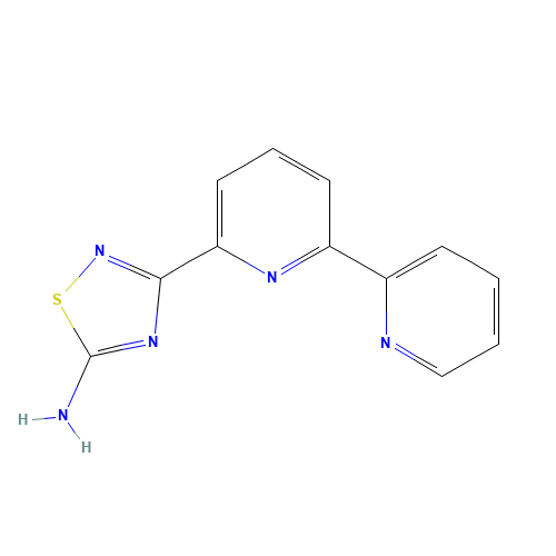 3-(6-pyridin-2-ylpyridin-2-yl)-1,2,4-thiadiazol-5-amine (CAS: 1179362-70-9) - Chemical Structure and Molecular Formula 