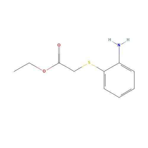 ethyl 2-(2-aminophenyl)sulfanylacetate (CAS: 162046-52-8) - Chemical Structure and Molecular Formula 