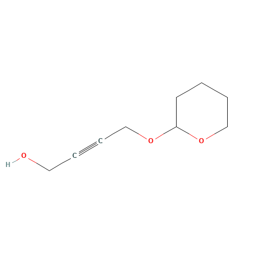 4-(oxan-2-yloxy)but-2-yn-1-ol (CAS: 64244-47-9) - Chemical Structure and Molecular Formula 