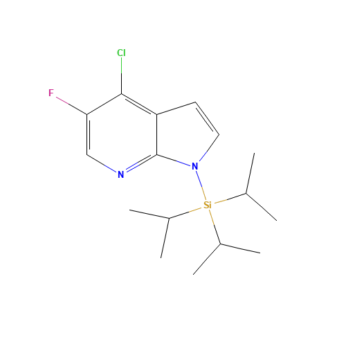 (4-chloro-5-fluoropyrrolo[2,3-b]pyridin-1-yl)-tri(propan-2-yl)silane (CAS: 685513-94-4) - Related Chemical Product