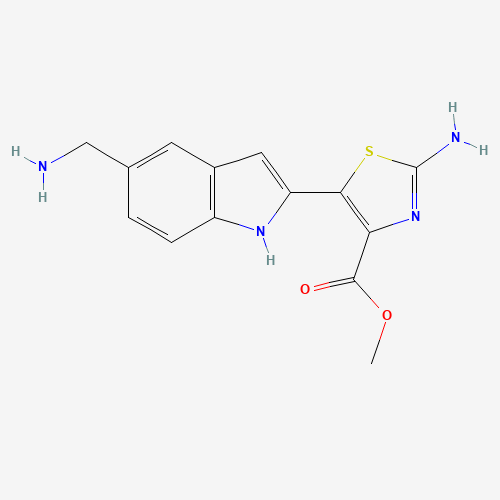 methyl 2-amino-5-[5-(aminomethyl)-1H-indol-2-yl]-1,3-thiazole-4-carboxylate (CAS: 1137643-72-1) - Related Chemical Product