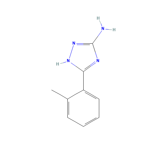 5-(2-methylphenyl)-1H-1,2,4-triazol-3-amine (CAS: 59301-23-4) - Chemical Structure and Molecular Formula 