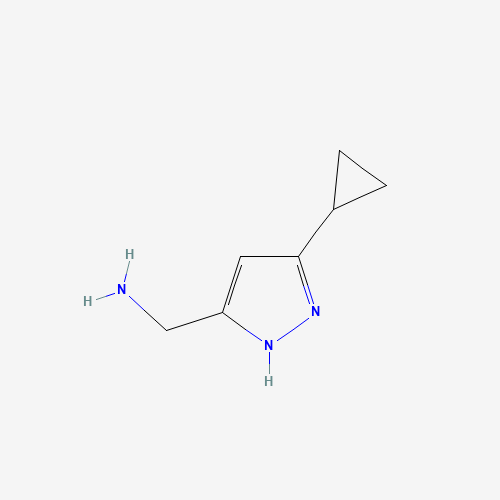 (3-cyclopropyl-1H-pyrazol-5-yl)methanamine (CAS: 518064-13-6) - Related Chemical Product