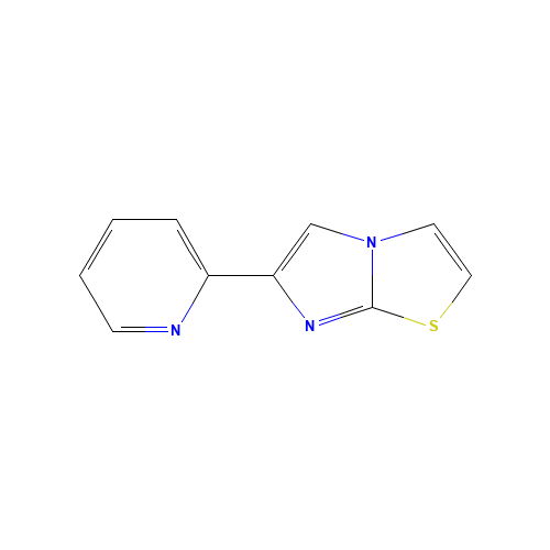 6-pyridin-2-ylimidazo[2,1-b][1,3]thiazole (CAS: 96911-73-8) - Chemical Structure and Molecular Formula 