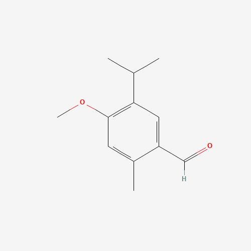 4-methoxy-2-methyl-5-propan-2-ylbenzaldehyde (CAS: 105337-42-6) - Chemical Structure and Molecular Formula 