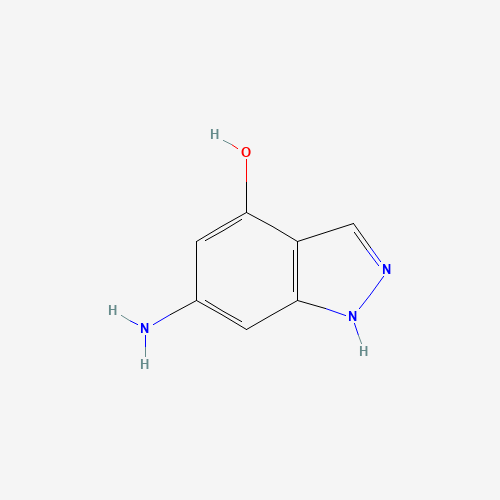 6-amino-1,2-dihydroindazol-4-one (CAS: 885518-71-8) - Chemical Structure and Molecular Formula 