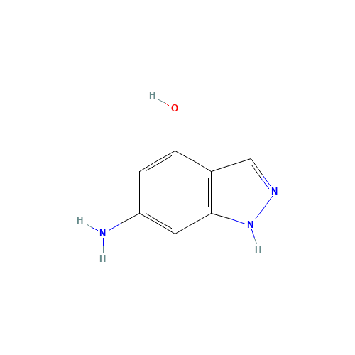 6-amino-1,2-dihydroindazol-4-one (CAS: 885518-71-8) - Chemical Structure and Molecular Formula 