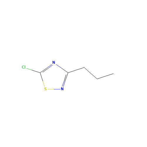 5-chloro-3-propyl-1,2,4-thiadiazole (CAS: 89180-95-0) - Chemical Structure and Molecular Formula 