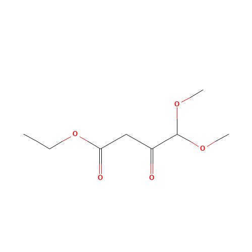 ethyl 4,4-dimethoxy-3-oxobutanoate (CAS: 6956-50-9) - Chemical Structure and Molecular Formula 