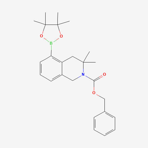 benzyl 3,3-dimethyl-5-(4,4,5,5-tetramethyl-1,3,2-dioxaborolan-2-yl)-1,4-dihydroisoquinoline-2-carboxylate (CAS: 1430564-00-3) - Related Chemical Product