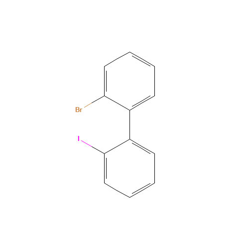 1-bromo-2-(2-iodophenyl)benzene (CAS: 39655-12-4) - Chemical Structure and Molecular Formula 