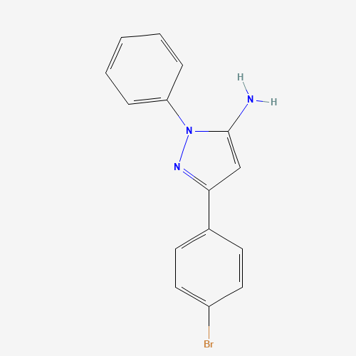 5-(4-bromophenyl)-2-phenylpyrazol-3-amine (CAS: 201735-04-8) - Related Chemical Product