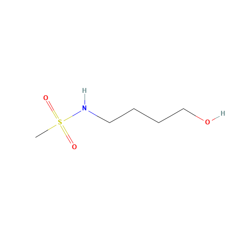 N-(4-hydroxybutyl)methanesulfonamide (CAS: 385369-91-5) - Chemical Structure and Molecular Formula 