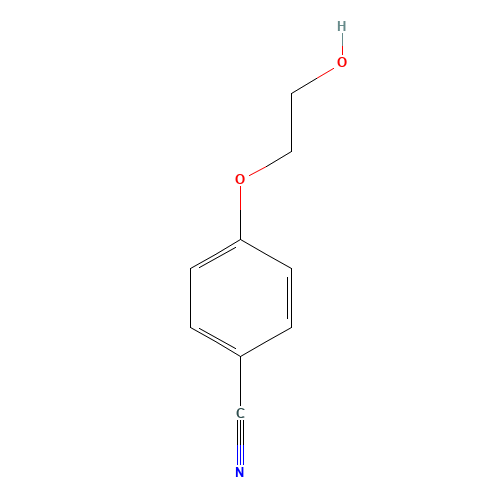 4-(2-hydroxyethoxy)benzonitrile (CAS: 57928-96-8) - Chemical Structure and Molecular Formula 