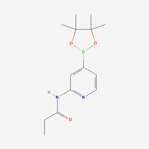 N-[4-(4,4,5,5-tetramethyl-1,3,2-dioxaborolan-2-yl)pyridin-2-yl]propanamide (CAS: 1285530-34-8) - Related Chemical Product