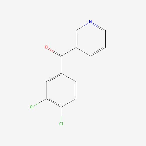 (3,4-dichlorophenyl)-pyridin-3-ylmethanone (CAS: 62247-03-4) - Chemical Structure and Molecular Formula 