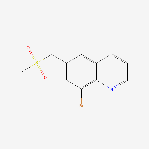 8-bromo-6-(methylsulfonylmethyl)quinoline (CAS: 346629-97-8) - Chemical Structure and Molecular Formula 