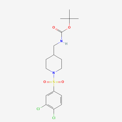 tert-butyl N-[[1-(3,4-dichlorophenyl)sulfonylpiperidin-4-yl]methyl]carbamate (CAS: 1429187-72-3) - Related Chemical Product