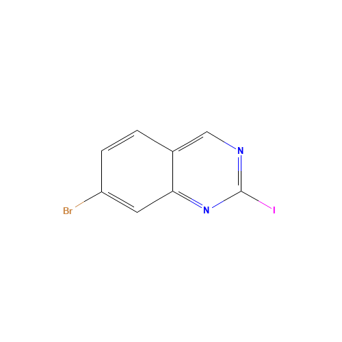 7-bromo-2-iodoquinazoline (CAS: 944806-16-0) - Chemical Structure and Molecular Formula 