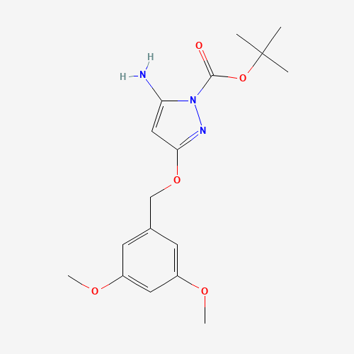 tert-butyl 5-amino-3-[(3,5-dimethoxyphenyl)methoxy]pyrazole-1-carboxylate (CAS: 1035270-71-3) - Related Chemical Product