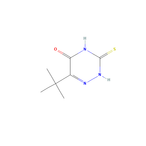 6-tert-butyl-3-sulfanylidene-2H-1,2,4-triazin-5-one (CAS: 66392-60-7) - Related Chemical Product