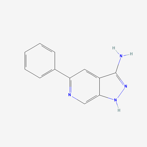 5-phenyl-1H-pyrazolo[3,4-c]pyridin-3-amine (CAS: 439290-93-4) - Chemical Structure and Molecular Formula 