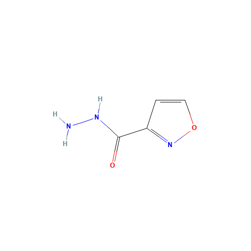 1,2-oxazole-3-carbohydrazide (CAS: 62438-02-2) - Chemical Structure and Molecular Formula 