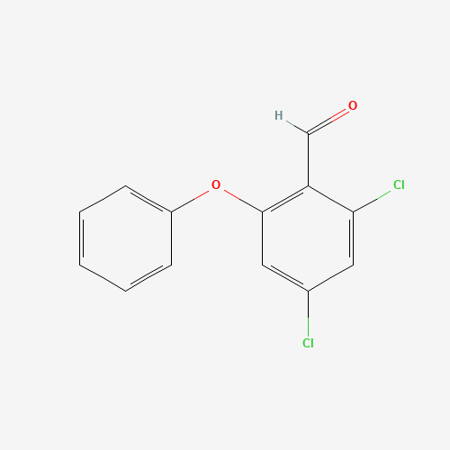 2,4-dichloro-6-phenoxybenzaldehyde (CAS: 78444-35-6) - Chemical Structure and Molecular Formula 