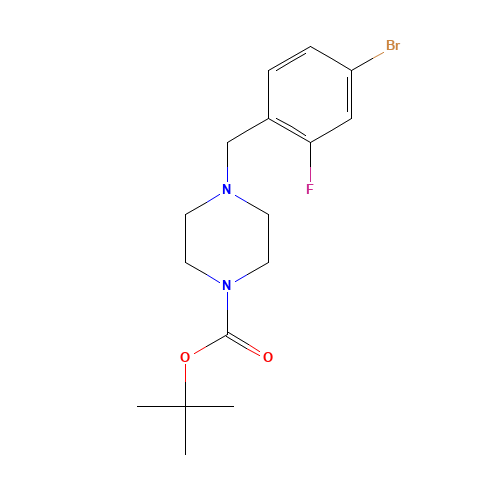 tert-butyl 4-[(4-bromo-2-fluorophenyl)methyl]piperazine-1-carboxylate (CAS: 1260809-13-9) - Related Chemical Product