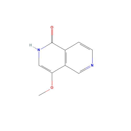 4-methoxy-2H-2,6-naphthyridin-1-one (CAS: 1353970-57-6) - Chemical Structure and Molecular Formula 