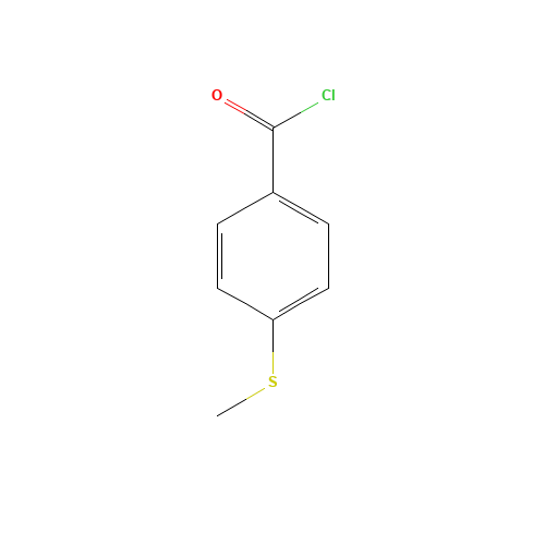 4-methylsulfanylbenzoyl chloride (CAS: 1442-06-4) - Chemical Structure and Molecular Formula 