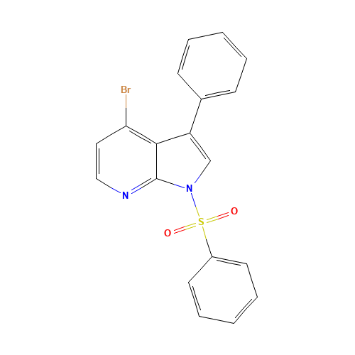 1-(benzenesulfonyl)-4-bromo-3-phenylpyrrolo[2,3-b]pyridine (CAS: 943322-46-1) - Related Chemical Product