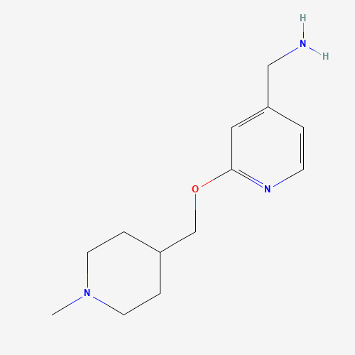 [2-[(1-methylpiperidin-4-yl)methoxy]pyridin-4-yl]methanamine (CAS: 442846-58-4) - Chemical Structure and Molecular Formula 