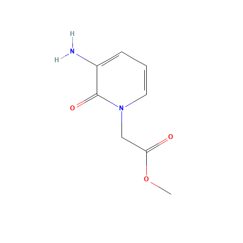 methyl 2-(3-amino-2-oxopyridin-1-yl)acetate (CAS: 175210-67-0) - Chemical Structure and Molecular Formula 