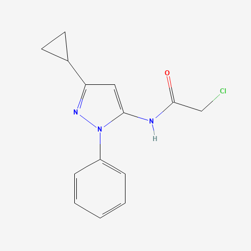 2-chloro-N-(5-cyclopropyl-2-phenylpyrazol-3-yl)acetamide (CAS: 649701-41-7) - Related Chemical Product
