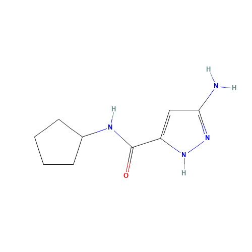 3-amino-N-cyclopentyl-1H-pyrazole-5-carboxamide (CAS: 1342836-96-7) - Related Chemical Product
